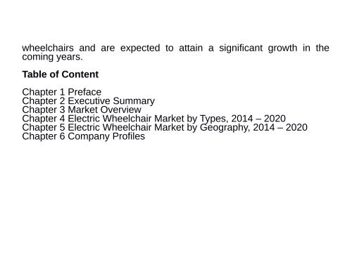 Electric Wheelchair Market : Complete Study of Current Trends in the Market, Industry Growth Drivers