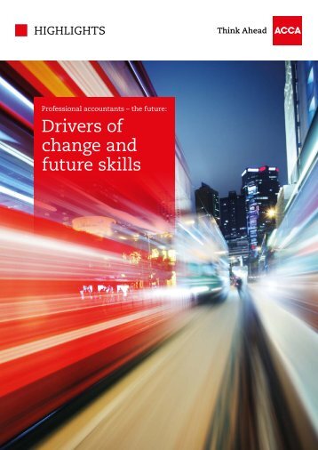 Drivers of change and future skills