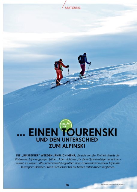 SPORTaktiv Skitourenguide 2016