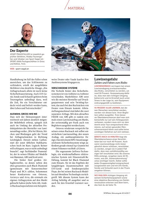 SPORTaktiv Skitourenguide 2016