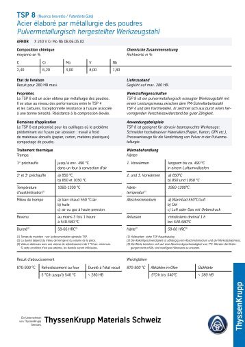 TSP 8 - Thyssenkrupp Materials Schweiz