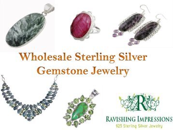 Online Buy Wholesale Handmade 925 Sterling Silver Jewelry, Natural GemStone Manufacturers, Suppliers & Exporters From India