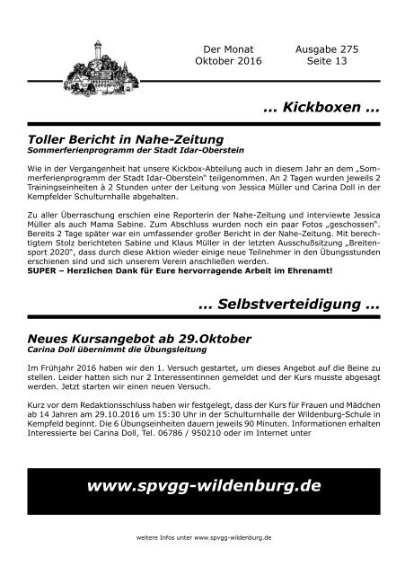 Ausgabe 275 - Oktober 2016