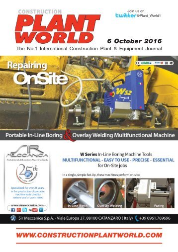 Construction Plant World 6th October 2016
