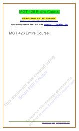 MGT 426 Entire Course