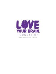 LoveYourBrain Annual Report 2015/2016