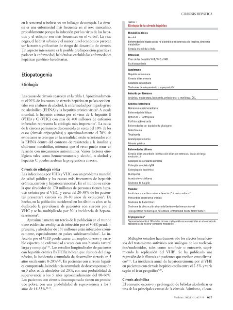 etiologia de cirrosis hepatica