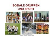 Soziale Gruppen im Sport