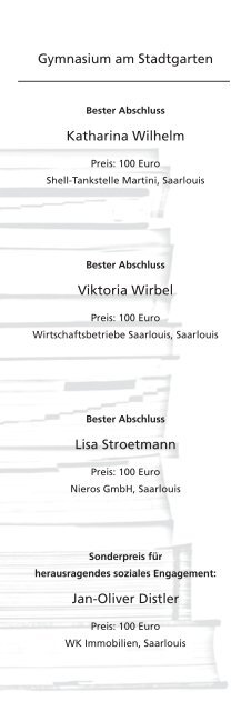 Eine Initiative engagierter Unternehmen des Landkreises Saarlouis ...