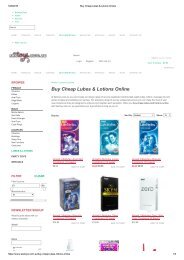Buy Cheap Lubes & Lotions Online