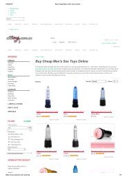 Buy Cheap Men's Sex Toys Online