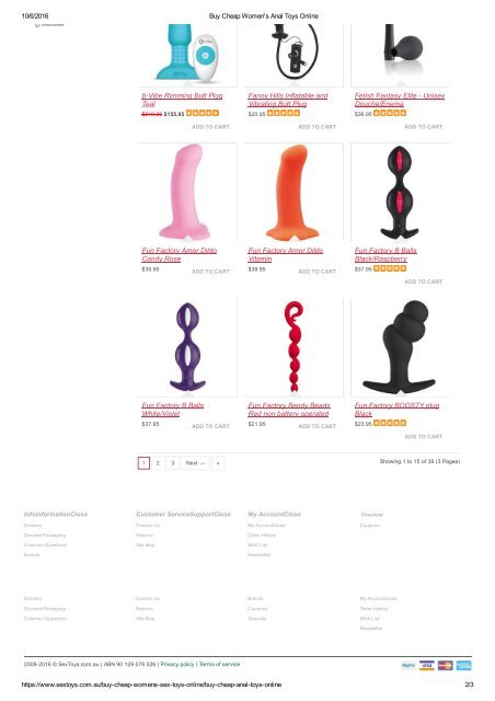 Buy Cheap Women's Anal Toys Online