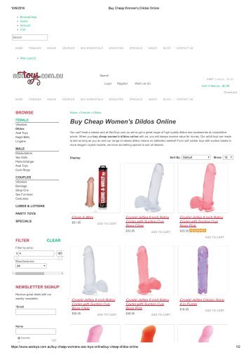 Buy Cheap Women's Dildos Online