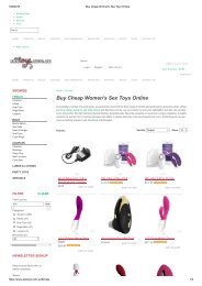 Buy Cheap Women's Sex Toys Online