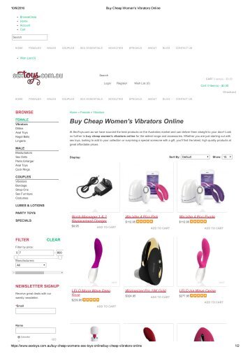 Buy Cheap Women's Vibrators Online