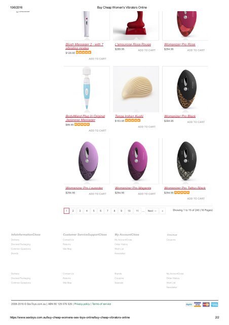 Buy Cheap Women's Vibrators Online