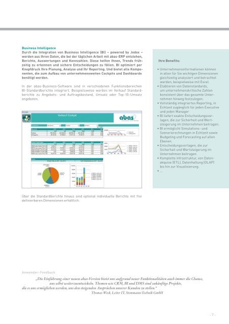 abas-Business-Software - Mehr als ERP Produktbroschüre