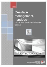 Qualitätsmanagementhandbuch - Karl Klein