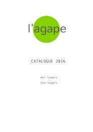 L'agape Coat hangers catalogue