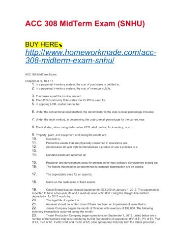 acc 211 midterm exame Acc 307 midterm exam 100% correct answers acc 307 midterm exam 100% correct answers follow link below to get tutorial . acc 211 midterm exame Acc 307 midterm exam 100% correct answers acc 307 midterm exam 100% correct answers follow link below to get tutorial .