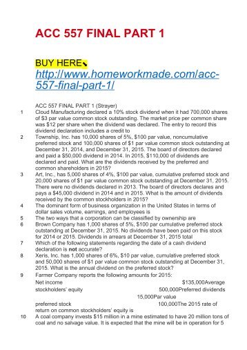ACC 557 FINAL PART 1