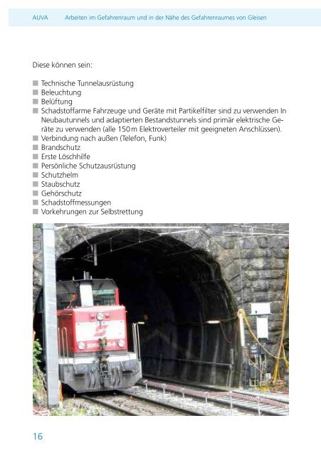 M 881 Arbeiten im Gefahrenraum von Gleisen - Arbeitsinspektion