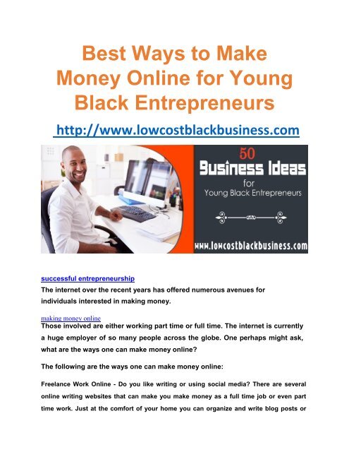 Best_Ways_to_Make_Money_Online_for_Young_Black_Entrepreneurs