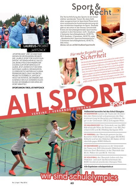 SPORTaktiv April 2016