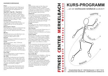 KURS-PROGRAMM - Fitness Center Merkelbach