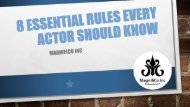 8 Essential Rules Every Actor Should Know