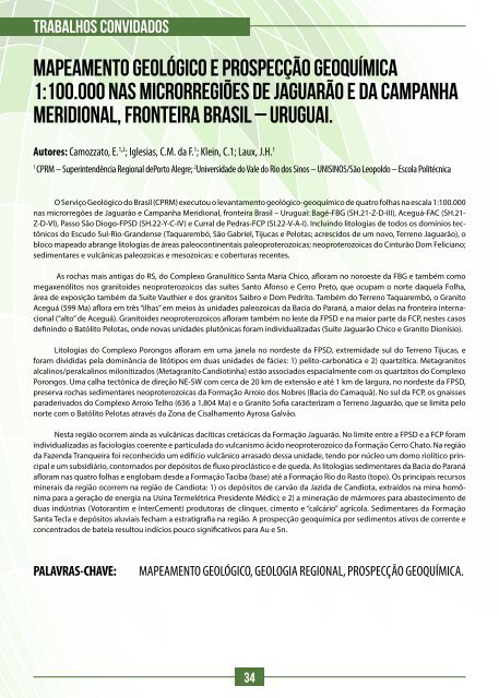 REVISTA SERVICO GEOLOGICO