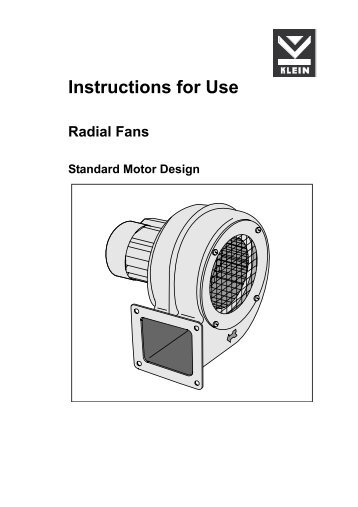 Instructions for Use - Karl Klein