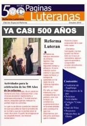 Paginas luteranas | Edicion especial Reforma 2016