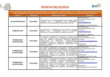 OFERTAS 06/10/2016