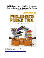 Publisher Power Tool Review and Premium $14,700 Bonus