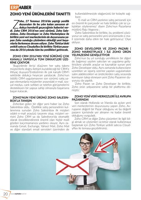 ERP HABER Dergisi Eylül 2016 Sayısı