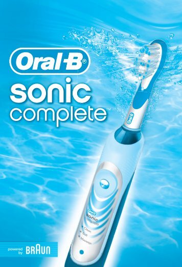 Braun S18.500 - Sonic complete Manual (DE, FR, IT)