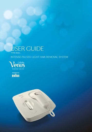 Braun Gillette Venus Naked Skin - Gillette Venus Naked Skin - Intense Pulse Light Hair Removal System Manual (UK, ES, PT, DK, FI, SE, NO)