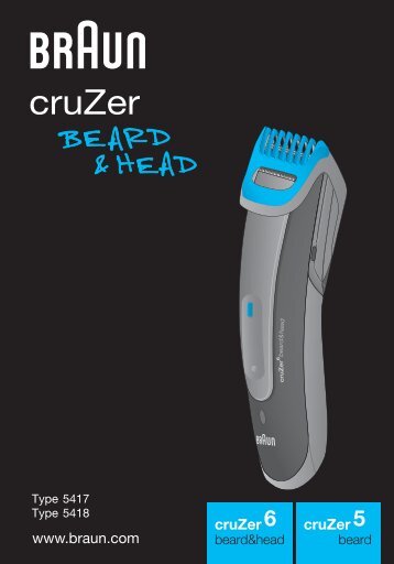 Braun cruZer6, BT 5070, BT 5090, BT 7050 - cruZer6 beard&head,  cruZer5 beard&head Manual (RO)