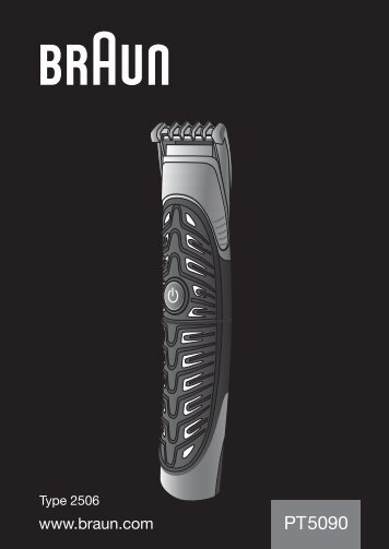 Braun PT 5090 - PT5090 Manual (USA)