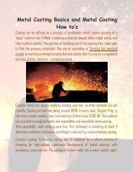 Metal Casting Basics and Metal Casting How to’s