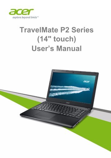 Acer TravelMate P245-MP - User Manual