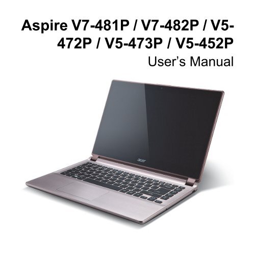 Acer Aspire V5-473PG - User Manual(touch)