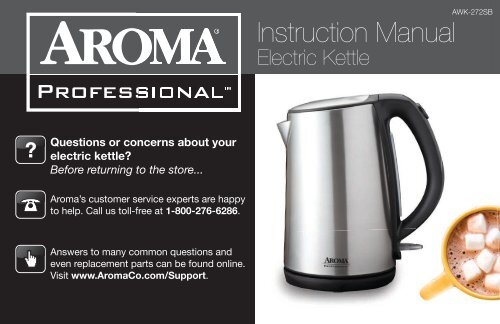 aroma professional electric kettle