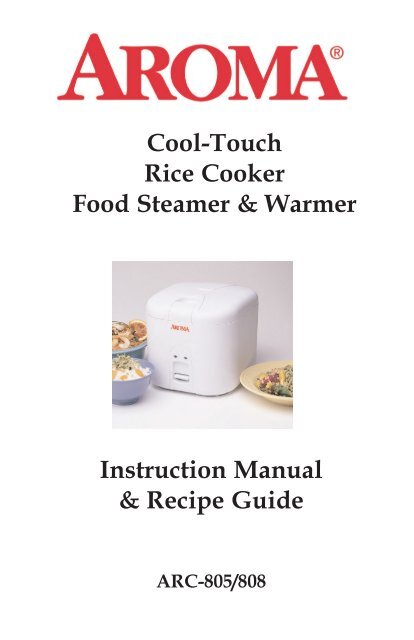 Aroma Rice Cooker and Food Steamer ARC-808-20 Cups 