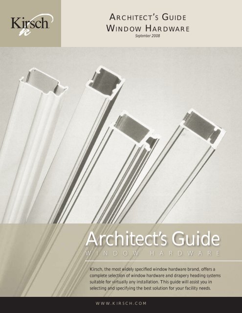 Architect S Guide Kirsch Com, Kirsch Curtain Rods Instructions