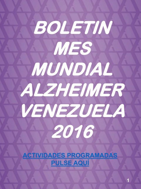 ALZHEIMER VENEZUELA 2016