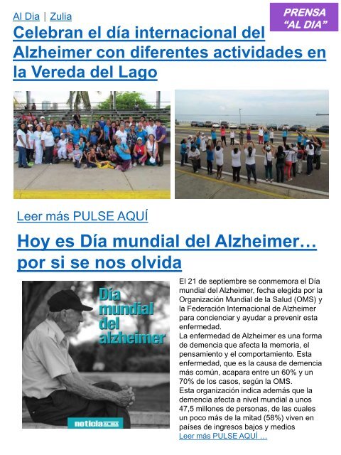 ALZHEIMER VENEZUELA 2016