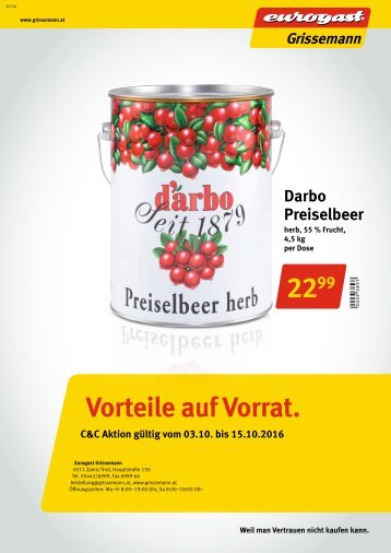 Grissemann CC-Aktion 03.10-15.10.2016
