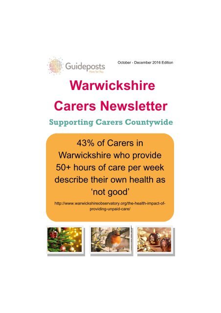 Warwickshire Carers Newsletter